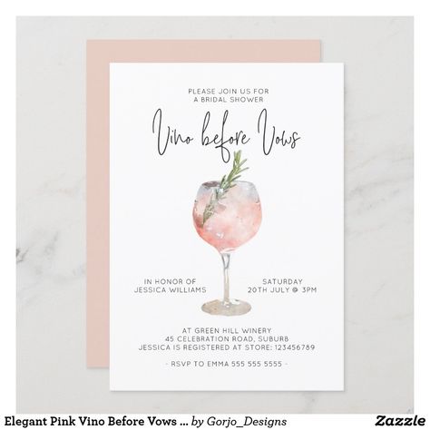 Pink Brunch, Bridal Shower Brunch Invitations, Bridal Shower Wine, Cocktail Party Invitation, Brunch Bubbly, Champagne Brunch, Pink Cocktails, Brunch Invitations, Bridal Shower Brunch