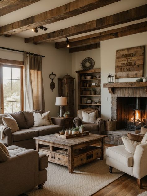 Country Cottage Living, Rustic Farmhouse Living Room, Cottage Living Rooms, Living Room Scandinavian, Country Living Room, Cottage Living, Rustic Living Room, Decor Home Living Room, Living Room Inspo