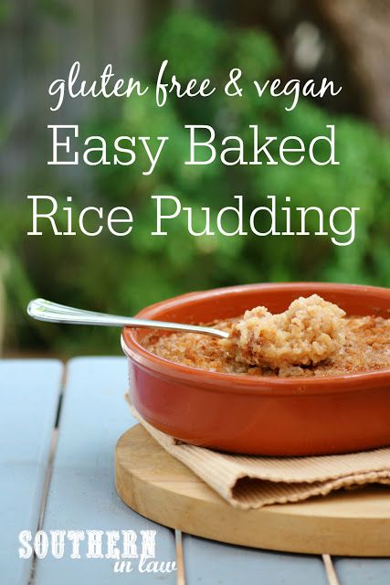 Easy Healthy Baked Rice Pudding Recipe - low fat, gluten free, vegan, egg free, nut free, sugar free, dairy free, clean eating recipe Easy Baked Rice, Baked Rice Pudding Recipe, Smoothies Ideas, Vegan Rice Pudding, Oven Baked Rice, Easy Rice Pudding, Dairy Free Pudding, Clean Eating Recipe, Baked Rice Pudding