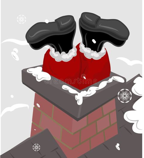 Santa in the chimney. Illustration of santa going down a chimney , #SPONSORED, #chimney, #Santa, #santa, #Illustration #ad Chimney Illustration, Santa In The Chimney, Santa Illustration, Santa Chimney, Angel Vector, St Nicholas Day, Gift Vector, Kids Vector, Christmas Card Art