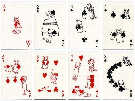 Mom Painting, Playing Card Tattoos, Meme Chat, Katt Grejer, Playing Cards Art, Card Tattoo, 카드 디자인, Arte Inspo, Cat Cards