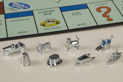 Monopoly Game Pieces, Board Game Project, Monopoly Pieces, Monopoly Money, Creative Nonfiction, Art A Level, Monopoly Board, Monopoly Game, Gaming Token