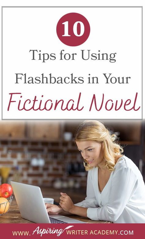 A flashback in a fictional novel is a scene that happened in the past to show characterization, motivation, or explain a facet of the present story. But how do you transition in and out of a flashback scene? How many are too many? Are there rules to writing flashbacks? In 10 Tips for Using Flashbacks in Your Fictional Novel, we discuss how to write clear, concise, plot-driven flashback scenes that will strengthen the story and hook your reader. Writing Flashbacks, Plotting A Novel, Present Tense Verbs, Writing Prompts Romance, Writing Fiction, Book Editing, Literary Devices, Workbook Template, Writing Short Stories