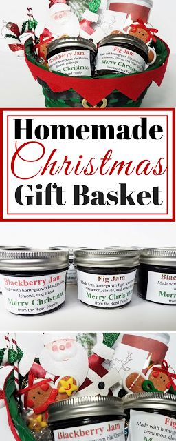 Christmas Jam Gift Baskets, Jelly Gift Basket Ideas, Jam Gift Basket Ideas, Jam Gift Basket, Homemade Christmas Gift Baskets, Homemade Fig Jam, Kitchen Gift Baskets, Jelly Gift, Winter Jam