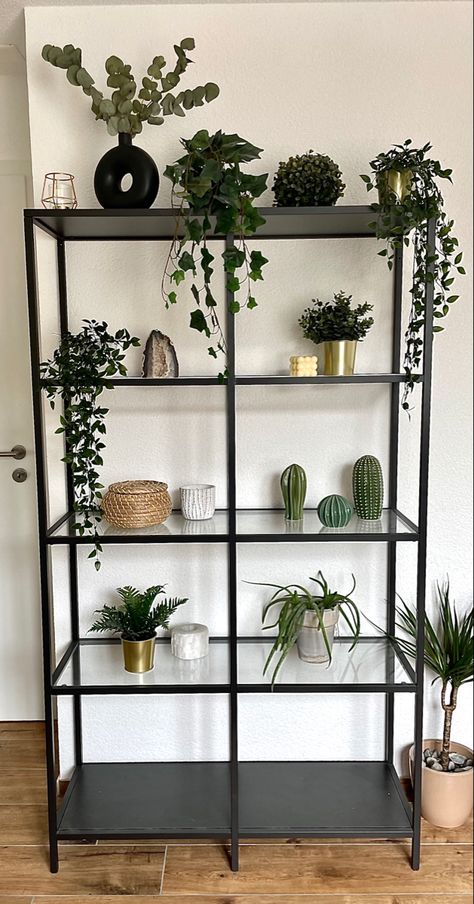 #home #decor #ikea #shelf #plants Home Decor Ikea, Shelf Plants, Ikea Plants, Ikea Shelf, Bookshelf Organization, Ikea Shelves, Decor Ikea, Plant Shelf, Plant Shelves