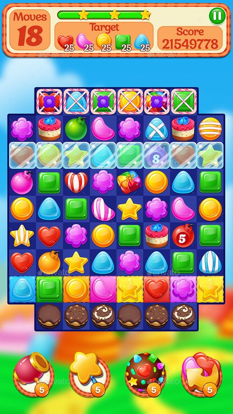 Candy Match 3 Game Assets #Ad #Match, #Affiliate, #Candy, #Assets, #Game Puzzle Game Ui, Match Three Games, Match Three, Candy Match, Candy Games, Game Gui, Match 3 Games, Jobs In Art, Candy Crush Saga