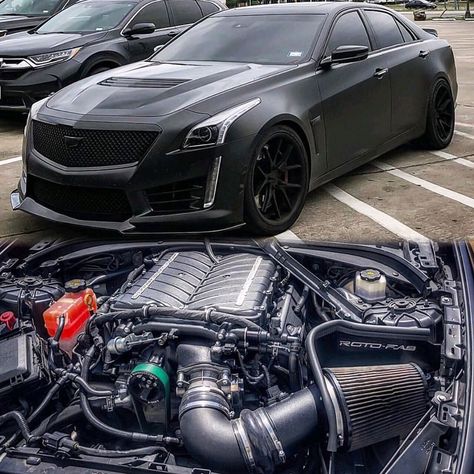 Boosted Cars™️️️️ on Instagram: “💀 @gore_ltd’s nasty CTS-V! _____ 💪 @whipplesuperchargers  _____ #ctsv #cadillacctsv #whipple #whipplesuperchargers #boosted_cars #racecar…” Cts V Blackwing, Ct4v Blackwing, Ct4 V Blackwing, Cadillac Cts V Blackwing, Cadillac Blackwing Ct5, Lexus Isf, Cars Mercedes, Cts V, Dream Cars Mercedes