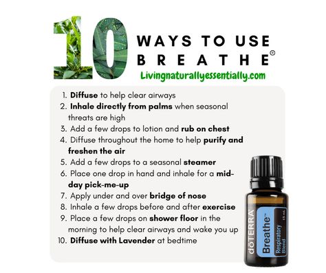 Continuing our 10 ways to use series. Moving on to Doterra Top 10 . Breathe Our Respiratory Blend. I will be sharing my favorite way to use each oil also and as always if you want to learn more visit us at Livingnaturallyessentially.com where you can find how to get started as well as tons of education. https://livingnaturallyessentially.com/doterra-breathe-drops-essential-oil-physical-and-emotional-uses/ Favorite Use: Before any outdoor activity we are doing the 1st thing we do is grab our Doterra Allergies, Roller Blend Recipes, Immunity Essential Oils, Doterra On Guard, Doterra Breathe, Ways To Use Essential Oils, Esential Oils, Essential Oils Doterra, Natural Laundry Detergent