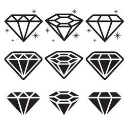 Diamond Tattoo Men, Black Diamond Tattoos, Geometric Sketch, Diamond Tattoo Designs, Tattoo Mini, School Designs, Diamond Icon, Diamond Vector, Diamond Tattoos