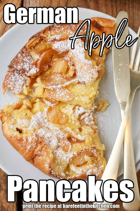 German Apple Pancake Breakfast Ideas With Apples, Original Pancake House Apple Pancake Recipe, German Pancakes Easy, Autumn Pancakes, German Apple Pancake Recipe, Baked Apple Pancake, Brunch Meals, German Apple Pancake, Apple Breakfast Recipes