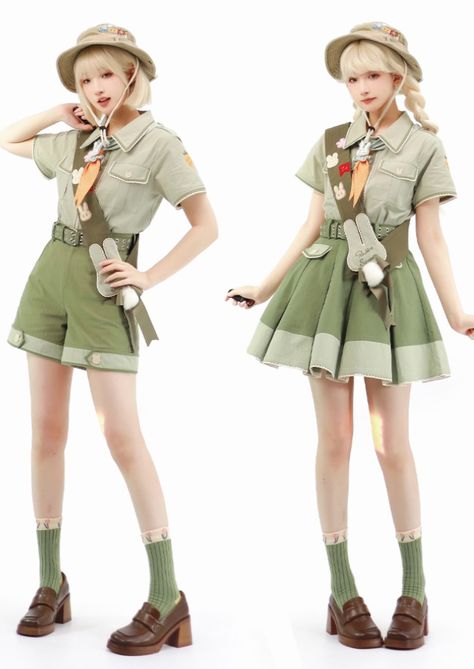 Lolita Box 【-Rabbit Scouts-】 #Ouji Lolita Blouse, Shorts and Skirt Set

◆ Shopping Link >>> https://lolitawardrobe.com/lolita-box-rabbit-scouts-ouji-lolita-blouse-shorts-and-skirt-set_p7803.html Ouji Fashion Girl, Scout Outfit, Rabbit Outfit, Cute Rabbits, Belt Blouse, Short Pollera, Shopping Link, Art Outfit, Concept Clothing