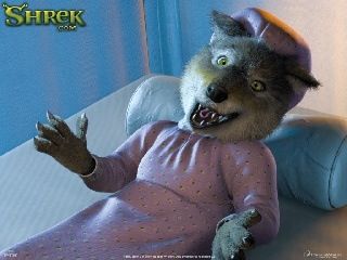 Wolf Shrek Character, Animated Pics, Movie Pictures, Animated Pictures, Wolf Costume, Mountain Rose, Legendary Creature, Big Bad Wolf, Happy Party