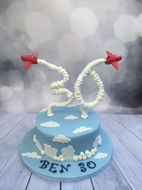 Aviation Themed Cake, Time Flies Birthday Cake, Pilot Birthday Cake, Aviator Birthday Cake, Plane Cake Ideas, Plane Cake For Men, Cake Aeroplane, Antigravity Cake, Aeroplane Cake For Men