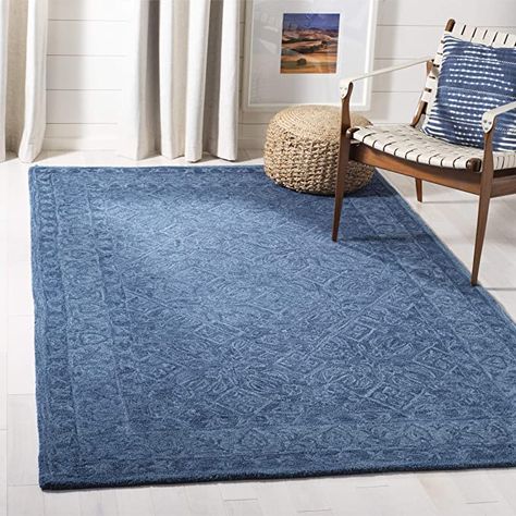 Amazon.com: Safavieh Dip Dye Collection DDY151N Handmade Premium Wool Area Rug, 8' x 10', Navy Blue: Furniture & Decor Watercolor Rug, Blue Wool Rugs, Well Decor, Navy Blue Area Rug, Navy Area Rug, Transitional Area Rugs, Blue Area Rug, Blue Area, Dip Dye