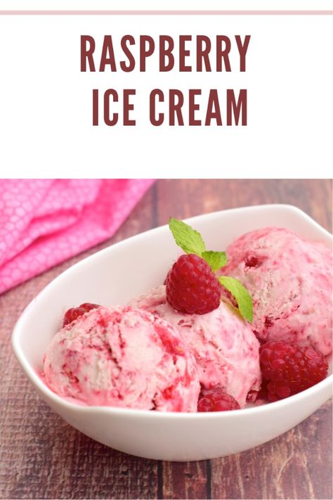 Discover how to make the perfect homemade raspberry ice cream with our easy-to-follow recipe! This creamy, fruit-filled dessert is ideal for cooling down on a hot summer day. Featuring fresh raspberries and a rich, creamy texture, it's a delightful treat that's simple to make at home. Whether you're hosting a summer party or just enjoying a relaxing day, this raspberry ice cream will be a hit. Pin now to save this delicious recipe and try it out—your taste buds will thank you! #RaspberryIceCream Homemade Raspberry Ice Cream, Raspberry Ice Cream Recipe, Raspberry Ice Cream, Pink Food Coloring, Fresh Raspberries, Refreshing Desserts, Fruity Desserts, Pink Foods, Ice Cream Recipe