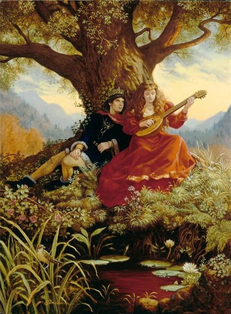 Ruth Sanderson, Persian Art Painting, Romantic Paintings, Fairytale Illustration, Seasons Art, Classic Paintings, Foto Art, Victorian Art, Romantic Art