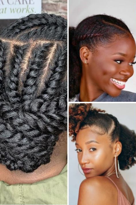 Twisted Bun Natural Hair, Front Flat Twist Natural Hair, Flat Twists Updo, Flat Twist Bun Natural Hair, Flattwists Updo, Hairstyles Function, Protective Styles For Natural Hair 4c, Big Bun Hairstyles, Flat Twist Updo Natural Hair