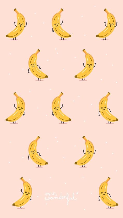 Fruit Wallpaper Iphone, Nana Banana, Banana Wallpaper, Banana Pattern, Banana Art, Fruit Wallpaper, Mr Wonderful, Iphone Background Wallpaper, Summer Wallpaper