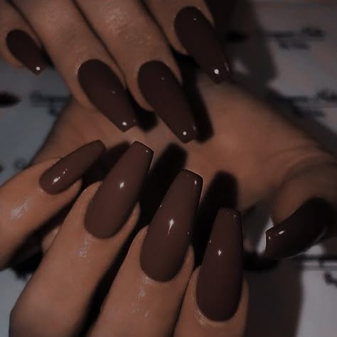 Brown Acrylic Nails, Makijaż Smokey Eye, Nail Swag, Neutral Nails, Brown Nails, Fire Nails, Dream Nails, Funky Nails, Pretty Acrylic Nails