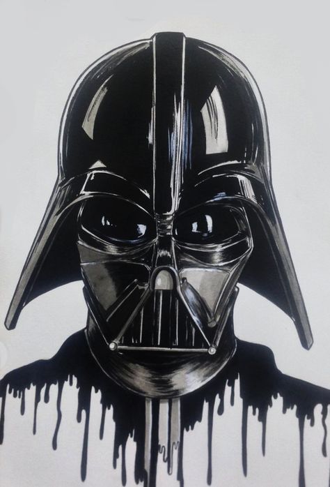 darth vader ink, Rodrigo Cardoso on ArtStation at https://www.artstation.com/artwork/n89VX Darth Vader Helmet Drawing, Darth Vader Tattoo Design, Darth Vader Drawing, Star Wars Tattoo Sleeve, Lightsaber Tattoo, Darth Vader Tattoo, Darth Vader Art, Star Wars Art Drawings, Darth Vader Mask