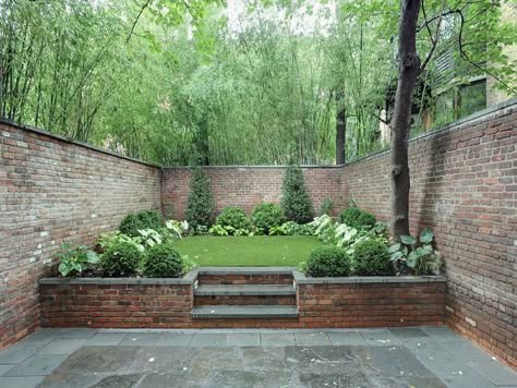 Landscaping Modern, House Location, Garden Modern, Pool Noodle, Garden Steps, Walled Garden, Have Inspiration, Brick Walls, City Garden