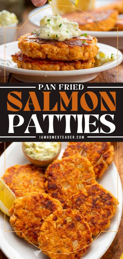 Best Salmon Patties Ever, Baked Salmon Patties Oven, Baked Salmon Patties Recipes Oven, Salmon Patty Recipe, Salmon Patties With Fresh Salmon, No Egg Salmon Patties, Salmon Patties With Creamed Peas, Salmon Pattie’s, Homemade Salmon Patties