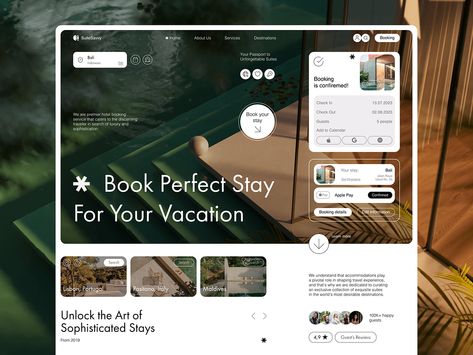 Hotel Website Design, Hotel Booking Website, Travel Website Design, Unique Web Design, Booking Website, 광고 디자인, Platform Design, Ui Design Website, Corporate Website