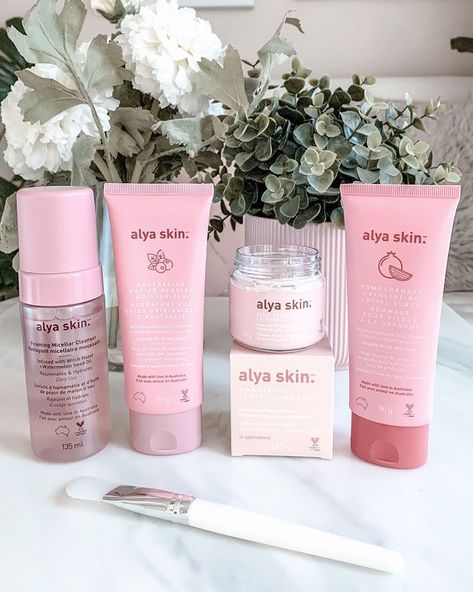 Product Review Alya Skin Pink Clay Mask Foaming Micellar Cleanser Pomegranate Exfoliating Scrub Native Berries Moisturizer Alya Skin, Pink Clay Mask, Skin Scrub, Clothing Blogs, Exfoliating Scrub, Clay Mask, Pink Clay, Kaolin Clay, Clay Masks