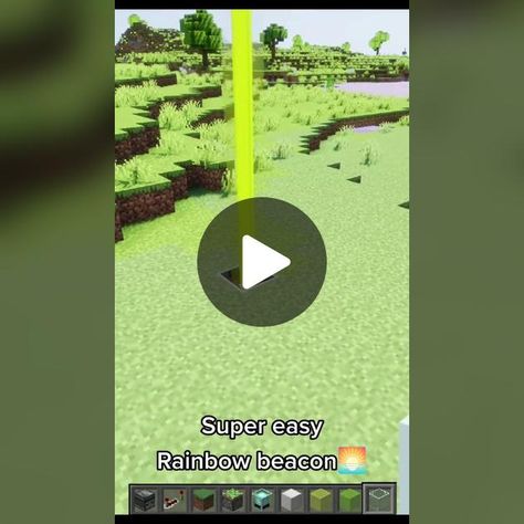 Super easy Rainbow beacon🌈 #minecraft #minecraftvanilla #minecraftser... | minecraft | TikTok Beacon Minecraft, Super Easy, Make Your Day, Minecraft, Get Started, Make Your, Rainbow, Make It Yourself