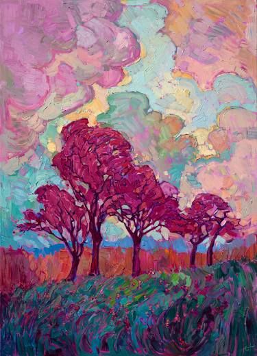 Country Landscape Paintings, Erin Hanson, Contemporary Impressionism, Country Landscape, Art Et Illustration, Texas Hill Country, Hill Country, Oil Painting Abstract, Oil Painting Landscape