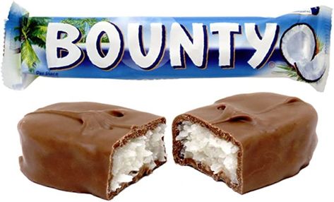 Bounty Chocolate, Chocolate Drawing, Bounty Bars, Coconut Filling, Vintage Sweets, Health Facts Food, Nut Bread, British Food, Chocolate Craving