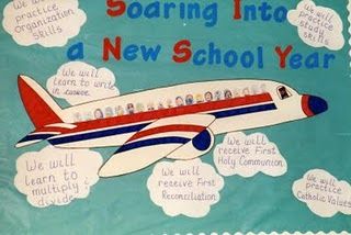 This is going on the wall outside my classroom!  I flew an airplane this year, and I think it's about time for us to soar! *Use names of students around, as well as a new title Travel Bulletin Boards, Travel Theme Classroom, Wall Outside, Airplane Theme, Preschool Bulletin, Class Theme, Transportation Theme, Adventure Theme, 4th Grade Classroom