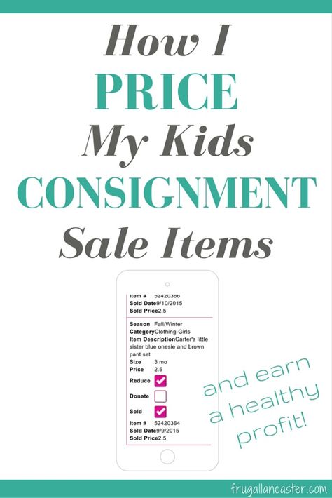 My biggest fear in selling at the consignment sale was pricing. What should I sell my clothes for? How much was too much too ask? How much was too little? I didn’t want to ask for more than people would be... Consignment Pricing Guide, Consignment Tips, My Biggest Fear, Garage Sale Tips, Kids Consignment, Kids Fashion Magazine, Resale Clothing, Biggest Fear, Rummage Sale