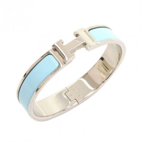 Pre-Owned Hermes Light Blue x Silver Tone H Clic Clac Bangle (26.885 RUB) ❤ liked on Polyvore featuring jewelry, bracelets, blue, colorful bangles, blue jewelry, blue dot jewelry, polka dot jewelry and hermes bangle Hermes Clic H Bracelet Blue, Hermes Clic H Bracelet, Hermes Bangle, H Bracelet, Colorful Bangles, Dot Jewelry, Jewelry Blue, Blue Jewelry, Blue Dot