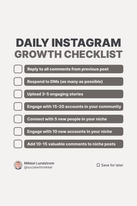 Daily Instagram Growth Checklist Social Media Marketing Planner, Social Media Content Strategy, Social Media Landscape, Social Media Content Planner, Social Media Management Services, Social Media Marketing Instagram, Instagram Marketing Strategy, Business Marketing Plan, Social Media Marketing Plan