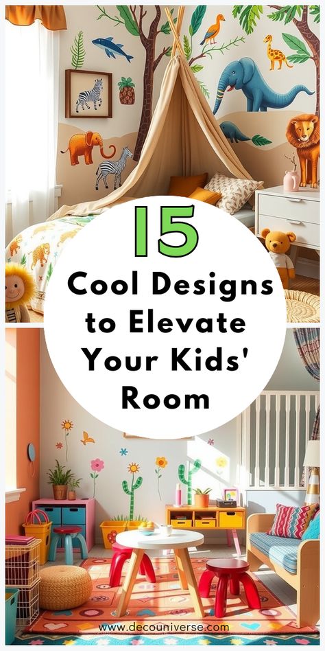 Discover the art of organized play with these 15 kids room ideas. These stylish and practical tips make storage fun and accessible. Kids Bedroom Organization Ideas, Kids Room Organization Ideas, Kids Room Storage Solutions, Declutter Kids Room, Children Room Design, Colorful Kids Bedroom, Bright Kids Room, Vintage Inspired Room, Kids Bedroom Organization