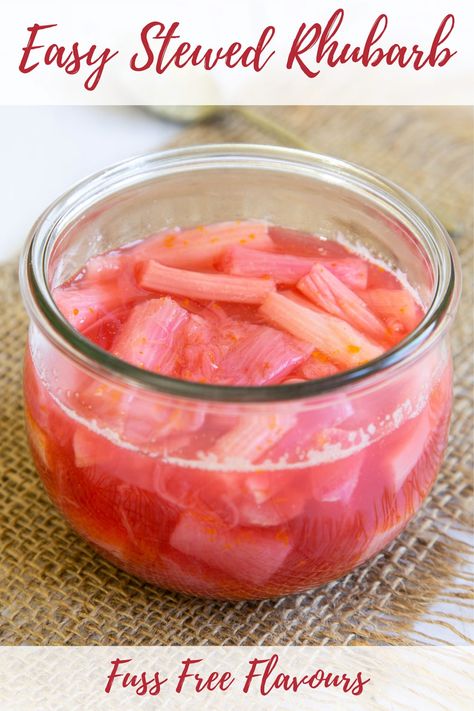 How To Cook Rhubarb, Stewed Rhubarb, Good For Diabetics, Simple Ingredient Recipes, Recipe With Honey, Root Vegetables Recipes, Vegetable Recipe, Fruit Sauce, Root Vegetable