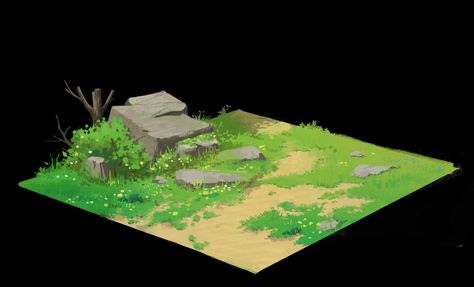 ArtStation - Some basic exercises on grass, Zyko_c Environmental Artwork, Grass Drawing, Environment Painting, Grass Painting, Concept Draw, Environment Props, Hand Painted Textures, Tree Sketches, Game Concept Art