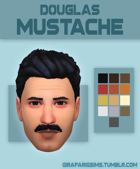 Ts4 Mustache, Sims 4 Cc Male Mustache, Sims 4 Mustache Cc, Sims 4 Cc Mustache, Sims 4 Buzzcut, Cc Skin, Cc Makeup, Male Sims, Sims 4 Hair Male