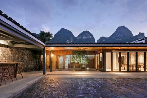 https://www.dezeen.com/2019/10/14/xy-yunlu-hotel-atelier-liu-yuyang-architecture-china/?li_source=LI&li_medium=bottom_block_1 Terracotta Roof Tiles, Terracotta Roof, Open Architecture, Farmhouse Remodel, Vernacular Architecture, Hotel Architecture, Architecture Awards, Old Farm Houses, Adaptive Reuse