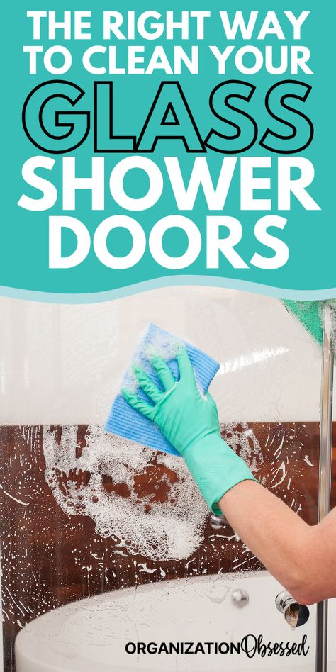 Shower Door Cleaning, Clean Glass Shower Doors, Cleaning Glass Shower Doors, Shower Door Cleaner, Homemade Shower Cleaner, Clean Shower Doors, Household Accessories, Clean Shower, Hard Water Stain Remover