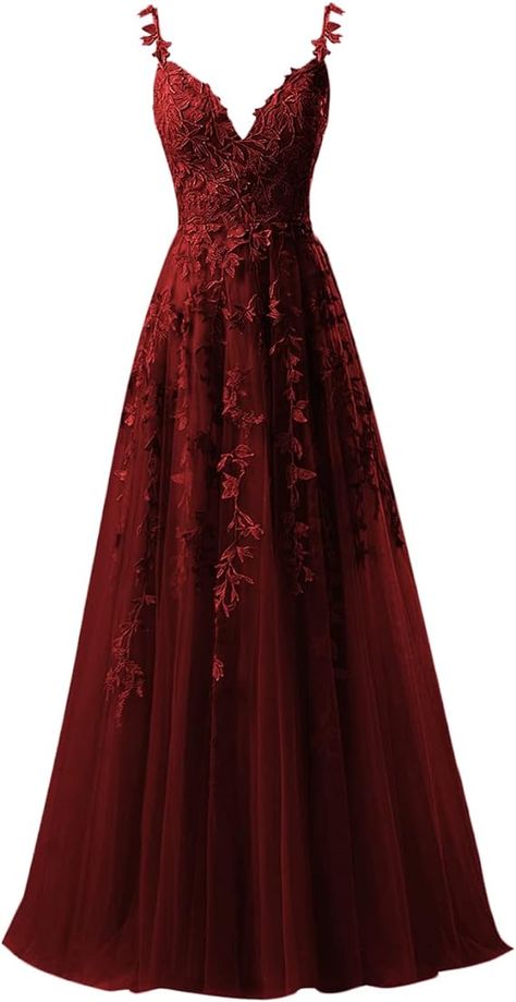 Tall Prom Dresses, Cottage Core Formal Dresses, Burgundy Prom Dress Ballgown, Cheap Red Prom Dress, Pretty Amazon Dresses, Red Ball Dresses Long, Prom Dresses That Stand Out, May Ball Dress, Prom Dresses Burgandy