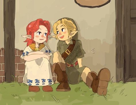 Legend of Zelda Ocarina of Time art > Link and Malon | Twitter Oot Link, Ocarina Of Times, Nintendo Art, Zelda Art, Ocarina Of Time, Legend Of Zelda Breath, Time Art, Zelda Breath, Fan Comic