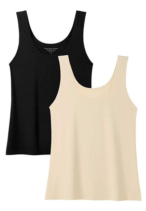 Amazon.com: Vislivin Womens Basic Layering Tank Tops Seamless Stretch Cami Nylon Undershirt Tank Pack: Clothing Undershirts Women, Womens Tank Tops, Layering Tank Tops, Layering Tanks, Womens Basic, Shelf Bra, Racerback Tank Top, Basic Tank, Racerback Tank