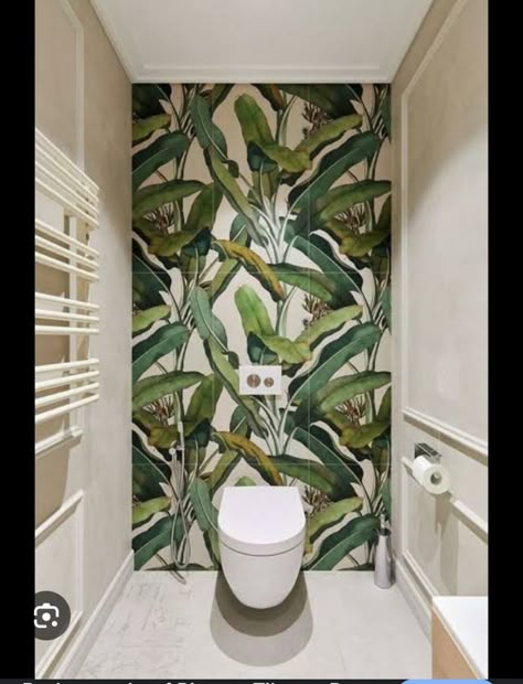 Jungle Bathroom, Latest Bathroom Designs, Toilet Room Decor, Restaurant Bathroom, Tropical Bathroom, Washroom Decor, Latest Bathroom, Guest Toilet, Washroom Design