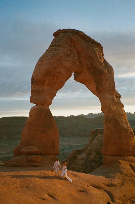 THE BEST TIME TO ELOPE IN MOAB - macaylalottphotography.com Moab Elopement, Utah Adventures, Desert Environment, Canyonlands National Park, Elopement Packages, Moab Utah, Long Shadow, Arches National Park, Elopement Locations