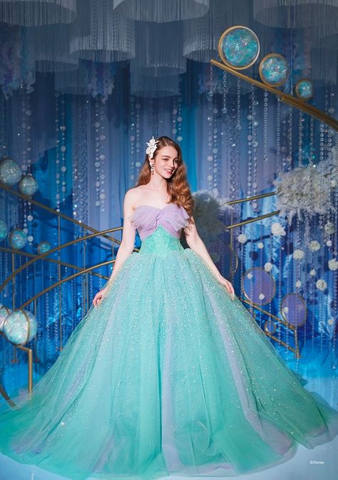 Disney Wedding Dress, Ariel Disney, Disney Wedding Dresses, Celebrity Fashion Looks, Disney Ariel, Disney Dresses, Disney Wedding, Ball Gown Wedding Dress, Ariel