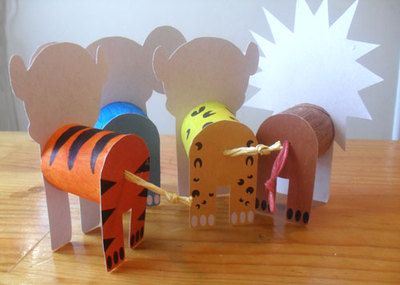 Cheetah Crafts, Cardboard Tube Crafts, Loom Flowers, Jungle Crafts, Carnival Of The Animals, Animals Jungle, Jungle Theme Parties, Colorful Elephant, Kid Craft