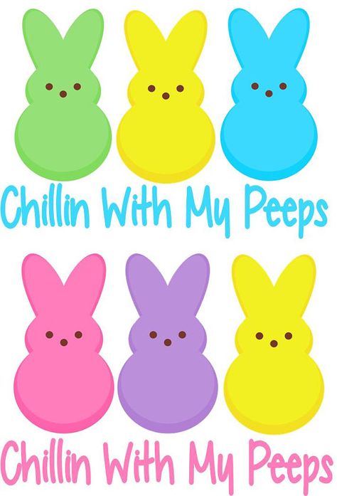 Chillin With My Peeps Iron On Transfer for by DesignsByBrinley Chillin With My Peeps, Easter Paintings, Easter Wallpaper, Easter Parade, Paper Butterfly, Easter Peeps, Easter Printables, Butterfly Crafts, Spring Painting