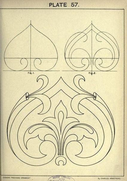 Motif Arabesque, Hantverk Diy, Freehand Drawing, Ornament Drawing, Teacher Ornaments, Islamic Art Pattern, Pola Sulam, Old Book, Leather Pattern